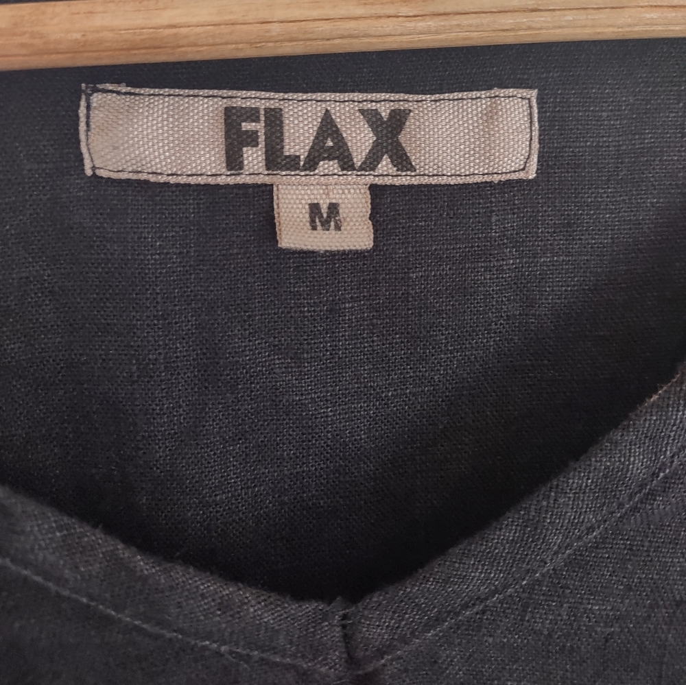 FLAX Black Tunic Shirt